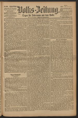Volks-Zeitung vom 13.12.1883