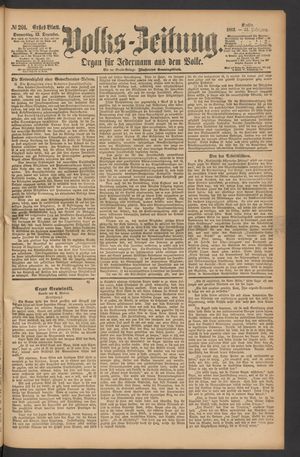 Volks-Zeitung vom 13.12.1883