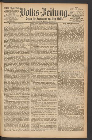 Volks-Zeitung vom 13.12.1883