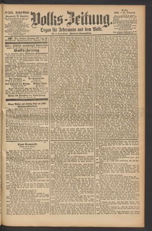 Volks-Zeitung vom 15.12.1883