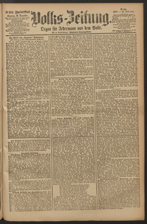 Volks-Zeitung vom 16.12.1883