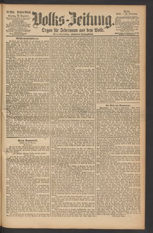 Volks-Zeitung vom 16.12.1883
