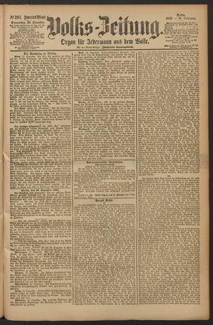 Volks-Zeitung vom 20.12.1883