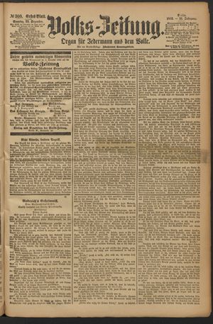 Volks-Zeitung vom 23.12.1883