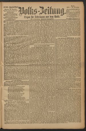 Volks-Zeitung vom 23.12.1883
