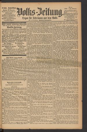 Volks-Zeitung vom 23.12.1883