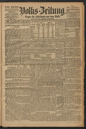 Volks-Zeitung vom 29.12.1883