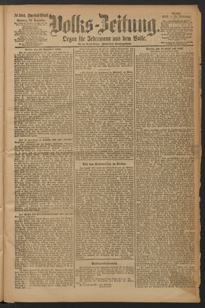 Volks-Zeitung vom 30.12.1883