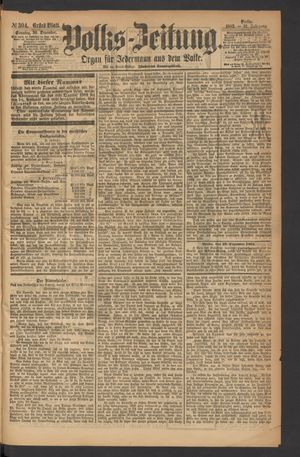 Volks-Zeitung vom 30.12.1883