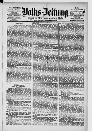 Volks-Zeitung on Jan 3, 1884