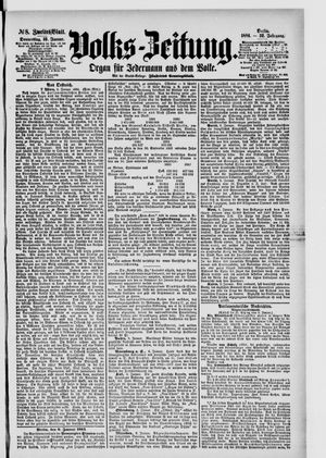 Volks-Zeitung vom 10.01.1884