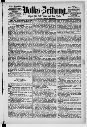 Volks-Zeitung on Jan 12, 1884