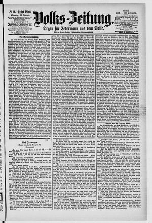 Volks-Zeitung vom 13.01.1884
