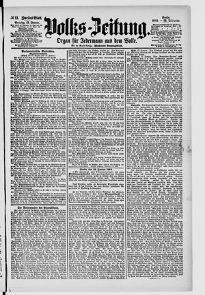 Volks-Zeitung vom 13.01.1884