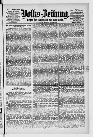 Volks-Zeitung vom 15.01.1884