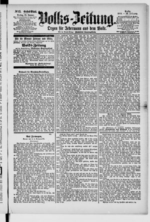 Volks-Zeitung on Jan 18, 1884