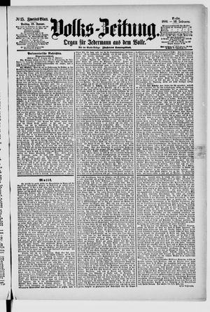 Volks-Zeitung on Jan 18, 1884