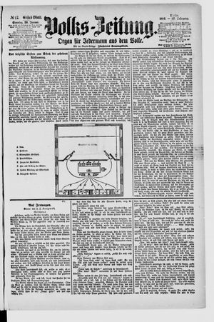Volks-Zeitung vom 20.01.1884