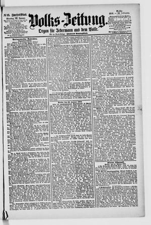 Volks-Zeitung vom 22.01.1884