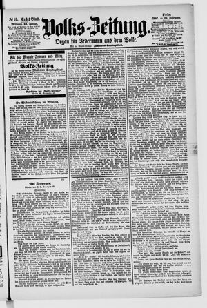 Volks-Zeitung vom 23.01.1884