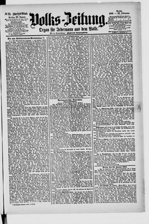 Volks-Zeitung vom 25.01.1884