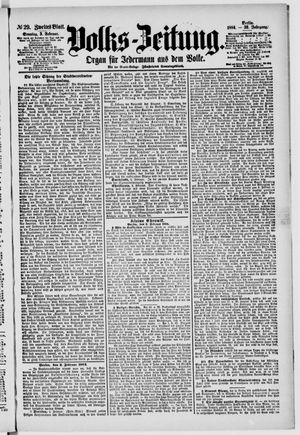 Volks-Zeitung vom 03.02.1884