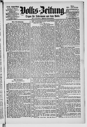 Volks-Zeitung vom 05.02.1884