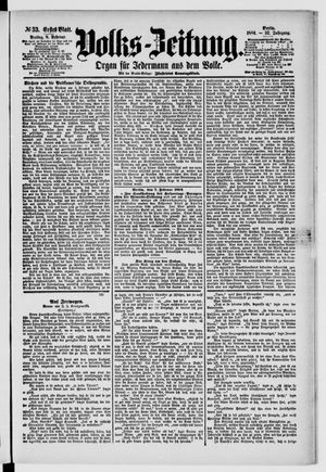 Volks-Zeitung vom 08.02.1884