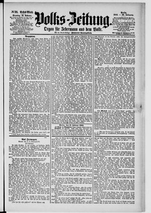 Volks-Zeitung on Feb 12, 1884