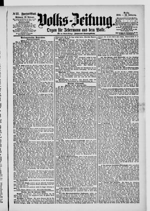 Volks-Zeitung vom 13.02.1884