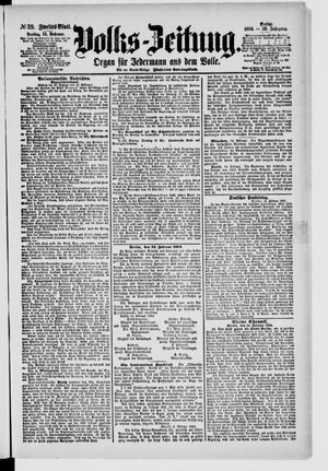 Volks-Zeitung on Feb 15, 1884