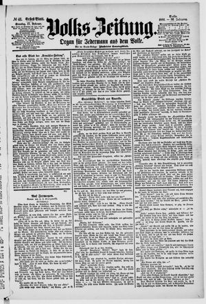 Volks-Zeitung vom 17.02.1884