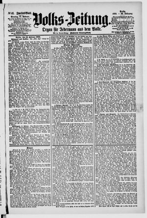 Volks-Zeitung vom 17.02.1884