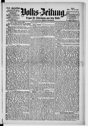 Volks-Zeitung on Feb 23, 1884
