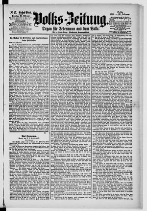 Volks-Zeitung vom 24.02.1884