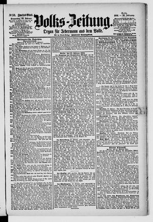 Volks-Zeitung vom 28.02.1884