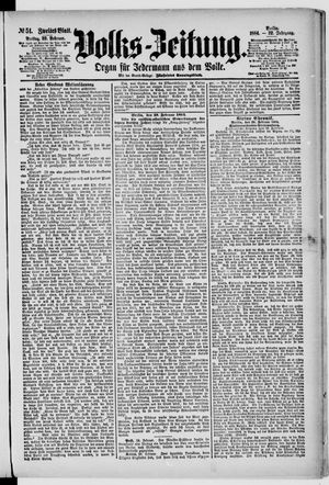 Volks-Zeitung vom 29.02.1884