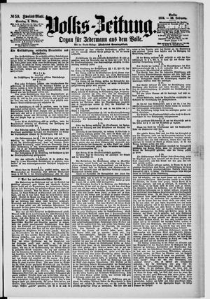 Volks-Zeitung vom 09.03.1884