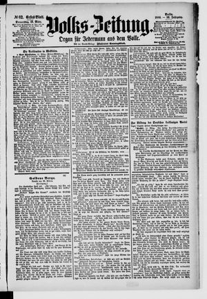 Volks-Zeitung vom 13.03.1884