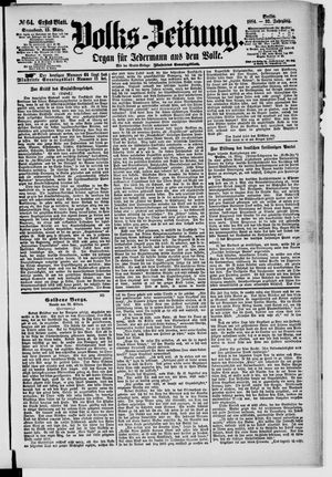 Volks-Zeitung on Mar 15, 1884