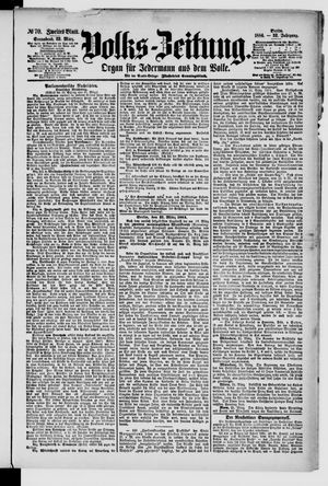 Volks-Zeitung vom 22.03.1884