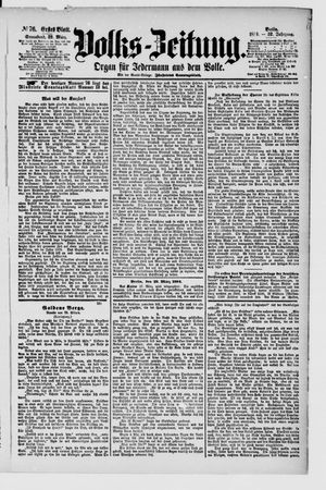 Volks-Zeitung vom 29.03.1884