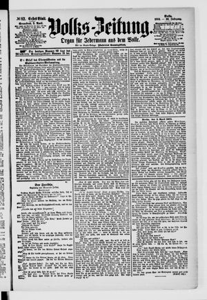 Volks-Zeitung vom 05.04.1884