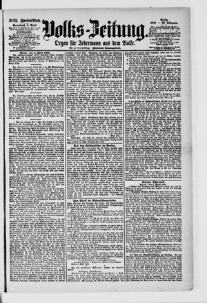 Volks-Zeitung vom 05.04.1884