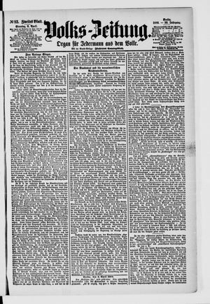 Volks-Zeitung vom 06.04.1884