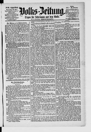 Volks-Zeitung vom 10.04.1884