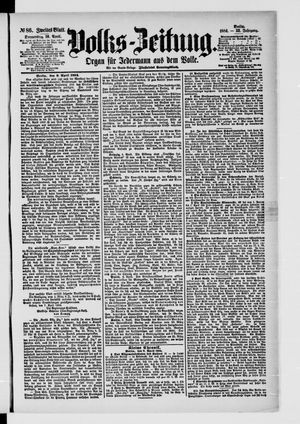 Volks-Zeitung vom 10.04.1884