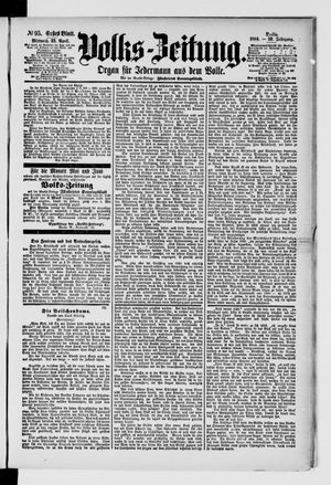 Volks-Zeitung on Apr 23, 1884