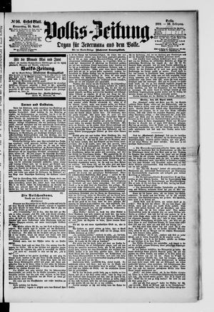 Volks-Zeitung on Apr 24, 1884