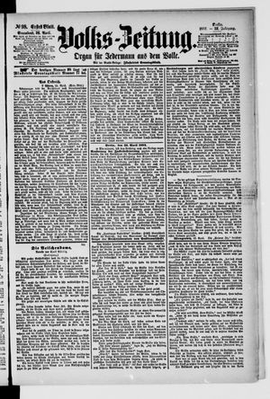 Volks-Zeitung vom 26.04.1884